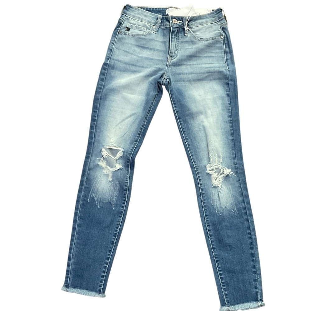 KanCan Mid Rise Ankle Skinny Light Blue Denim Jeans Size 5